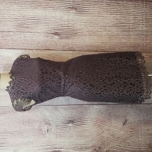 Xhilaration Dusty Purple Lace Midi Dress